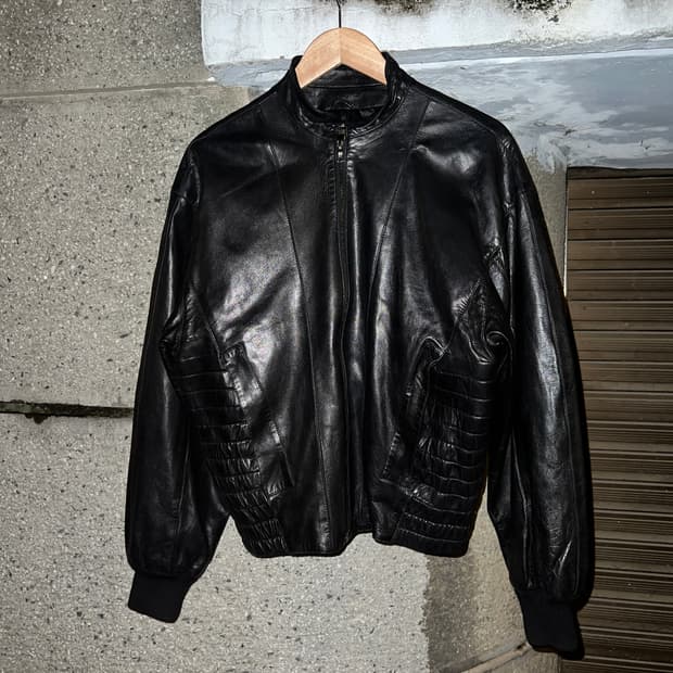 80s 클로드 몬타나 아카이브 레더자켓