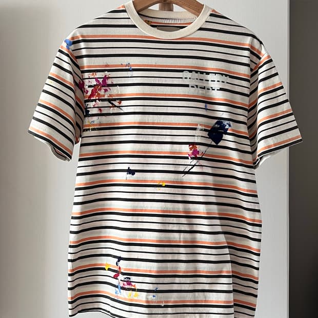 갤러리뎁 로고 페인팅 반팔티