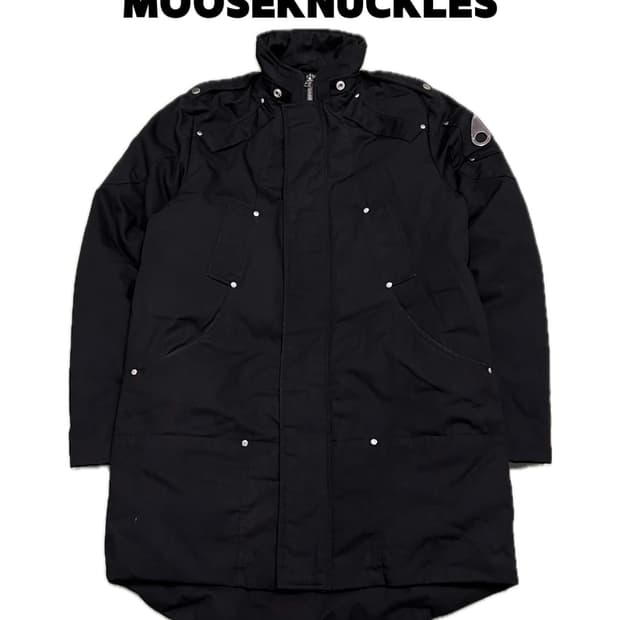 (L)  무스너클 스틸링 롱 패딩 자켓