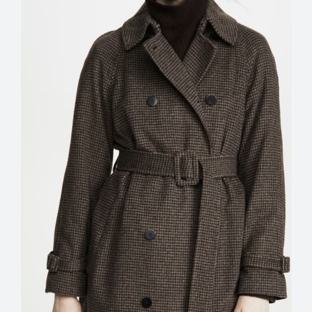 띠어리 하운드 투스 코트