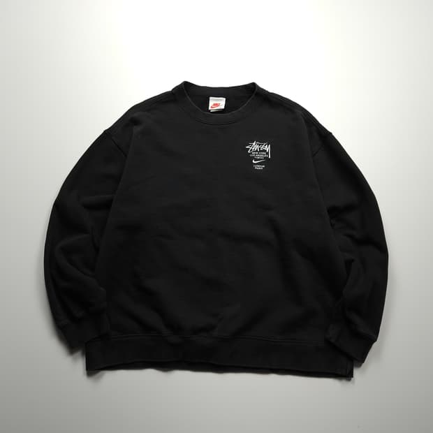 나이키 X 스투시 NGR ZR 플리스 크루넥 스웻셔츠 (XL)