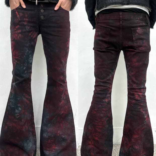 Dee Dee blood dye waxed super flared jea