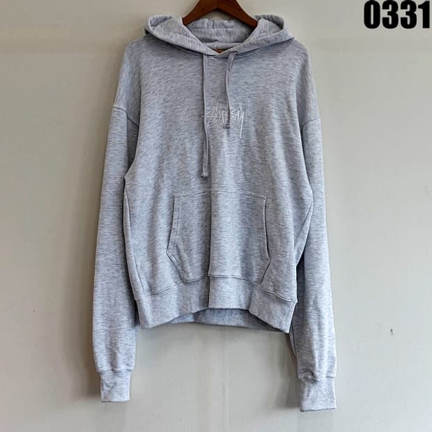 스투시(STUSSY) 베이직 로고 후드티 L 0331