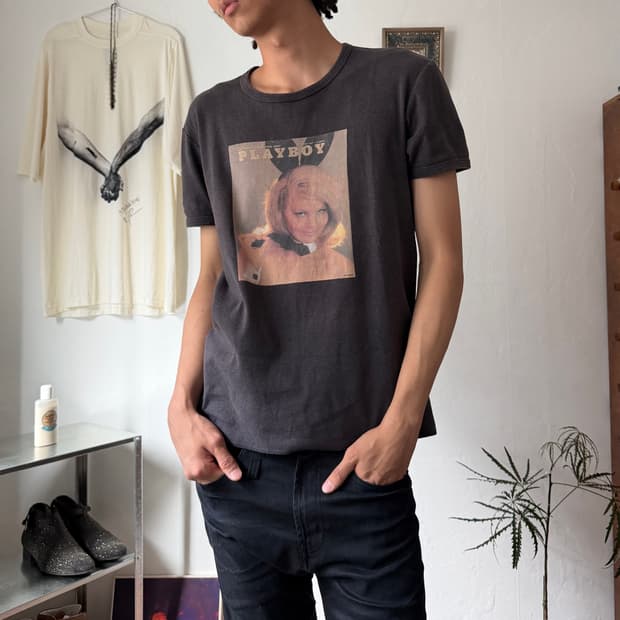 돌체앤가바나 플레이보이 프린팅 티셔츠