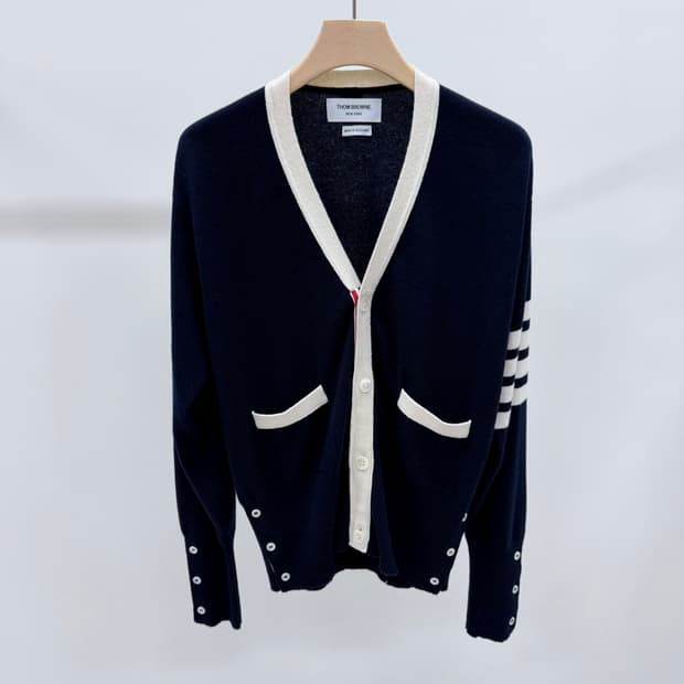 [S+급/3] 톰브라운 사선완장 캐시미어 가디건