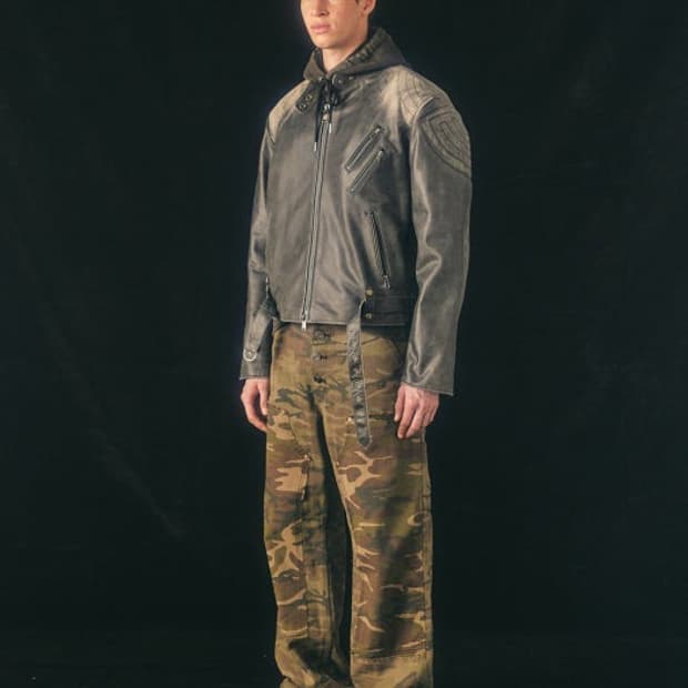 앤더슨벨 카모플라쥬 카펜터 팬츠