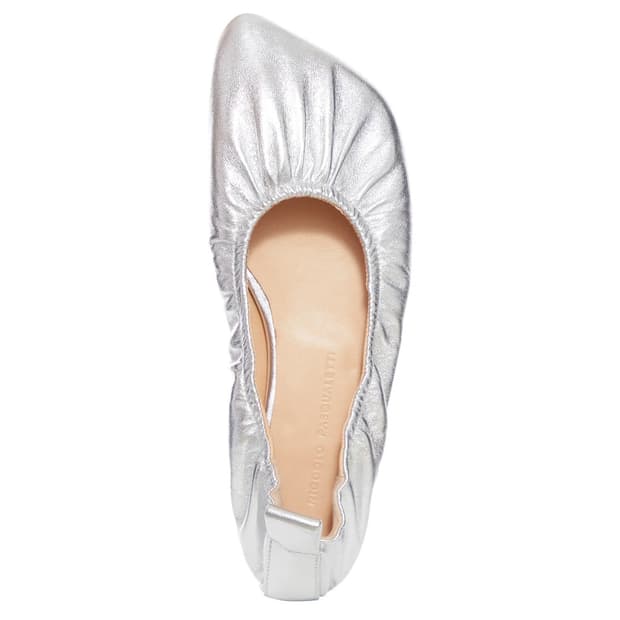 [36,37,38,39]니콜로 파스쿠알레티 25fw 셔링 플랫 슈즈/실버