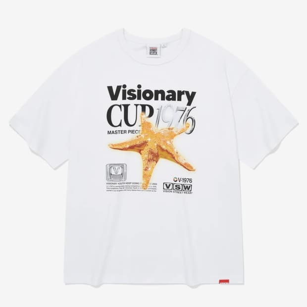 비전스트릿웨어 VSW Golden Star T-Shirts White