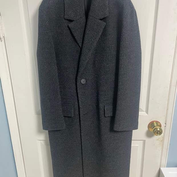 우영미 23fw 부클 벨티드 코트