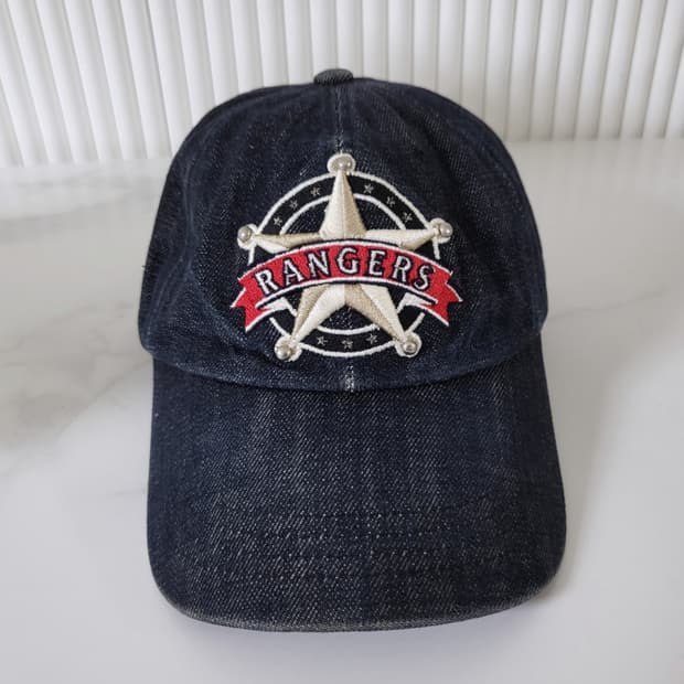 MLB 빈티지 데님 볼캡 모자