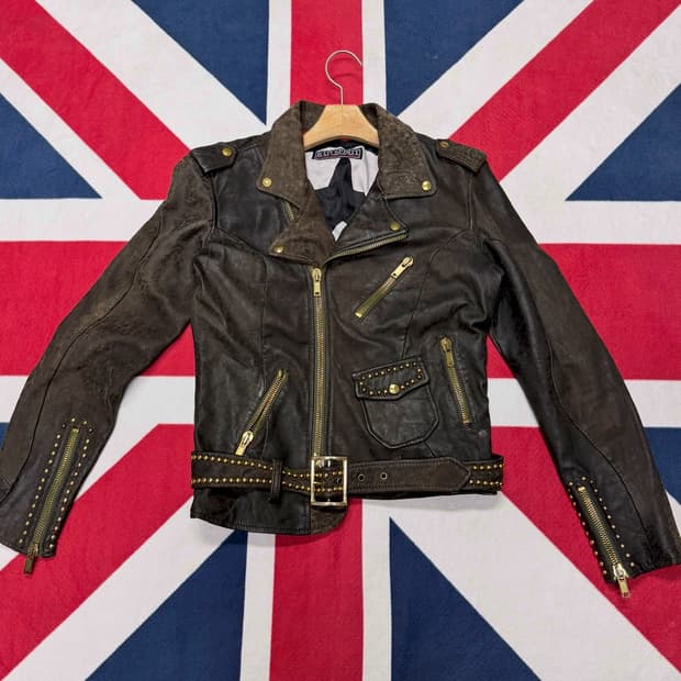 BAD SPIRIT 펑크 가죽자켓 