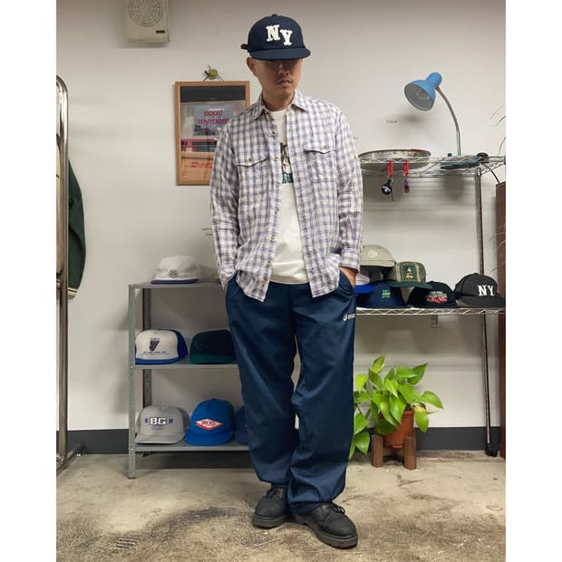 JPN 체크 워크셔츠