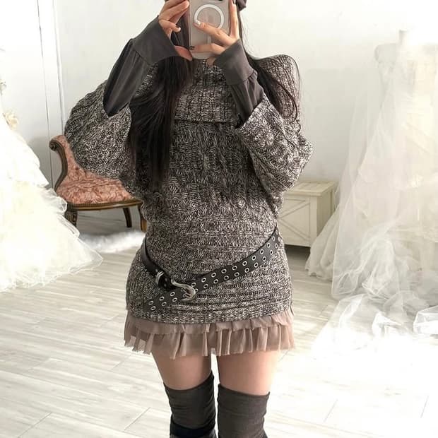 니혼진 히피페어리 라떼갸루 빈티지 코디 세트