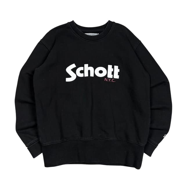 쇼트 블랙컬러 맨투맨