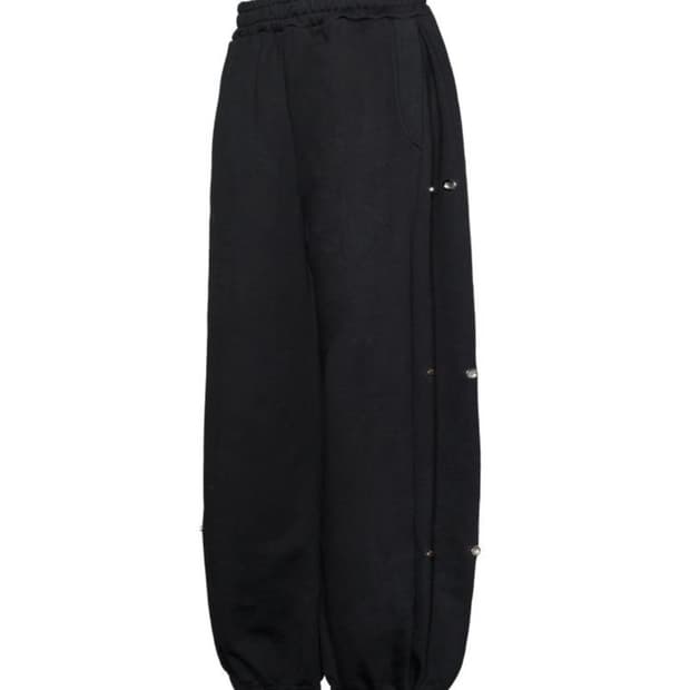 MJD SIDE SNAP WIDE C/P HEAVY SWEAT PANTS
