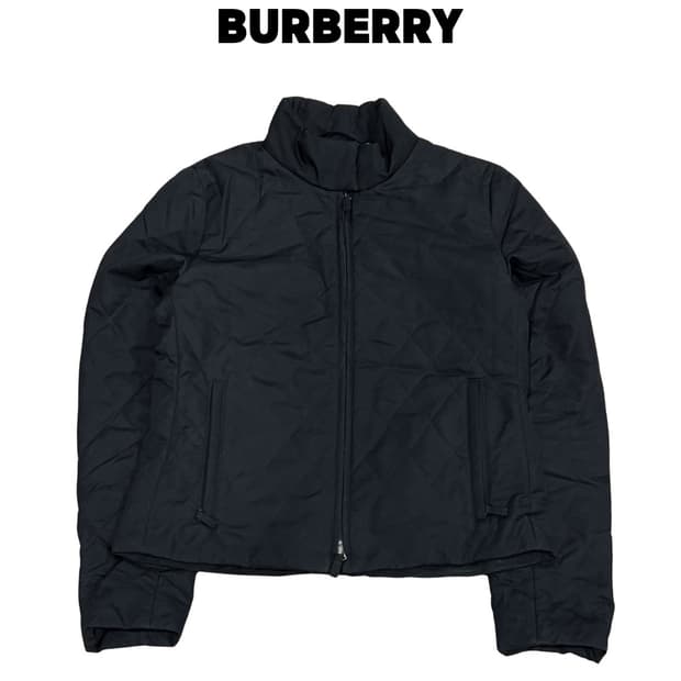 버버리 우먼스 빈티지 퀄팅 자켓 블랙