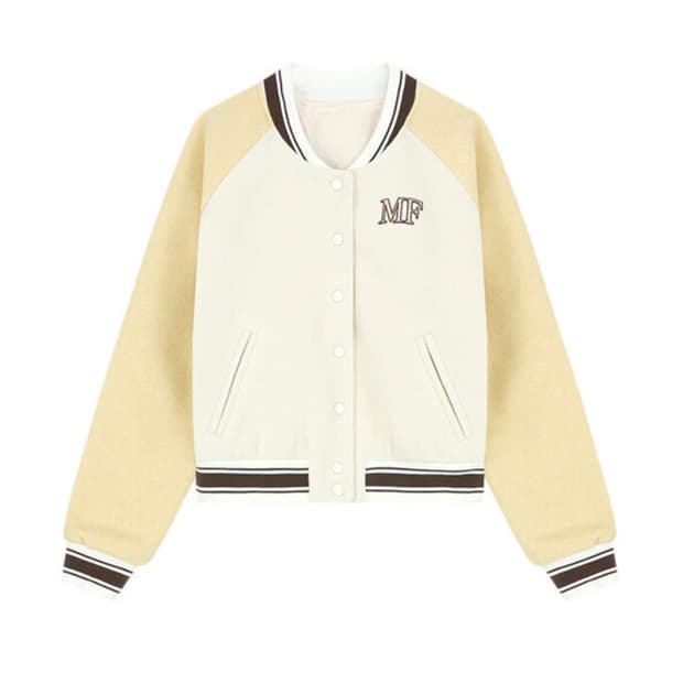 마가린핑거스 Margarin Baseball Jacket - Cream