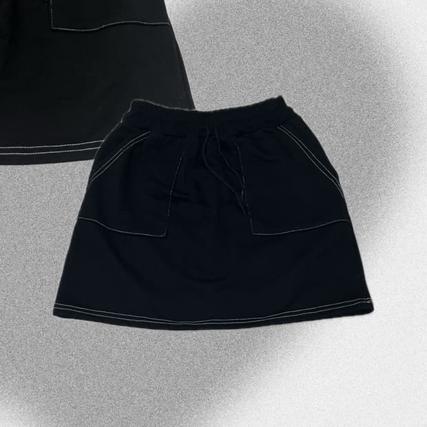 스티치 밴딩스커트