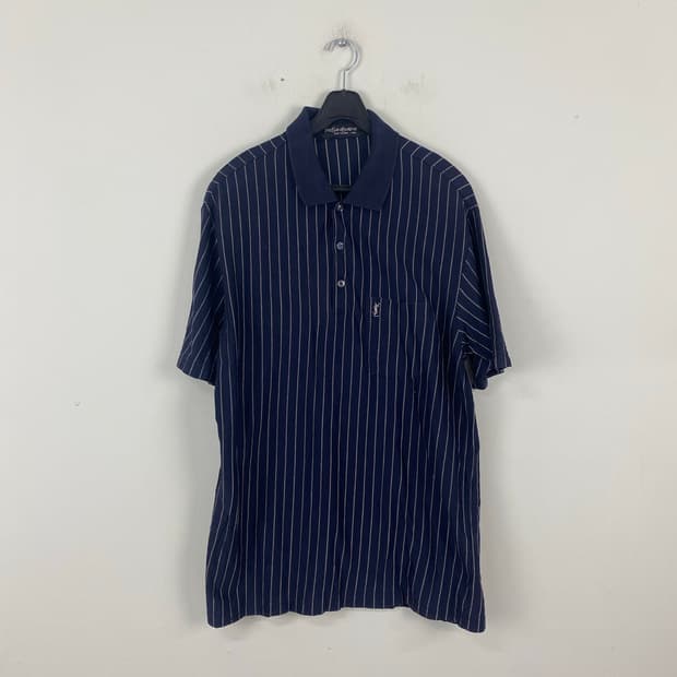 YSL 입생로랑 스트라이프 반필 카라티 L