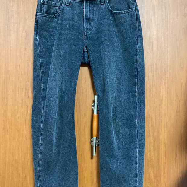 [LEVIS] 여성용 리바이스 MID STRAIGHT 흑청 데님 28