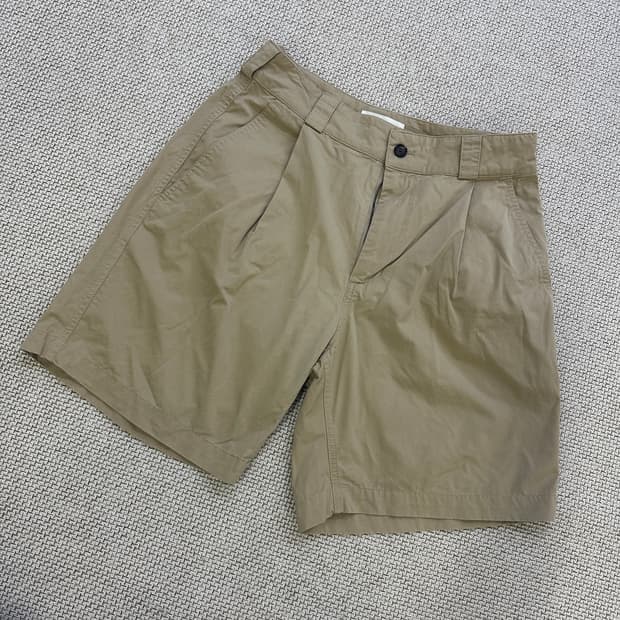 라퍼지스토어 핀턱 면 반바지 0415D