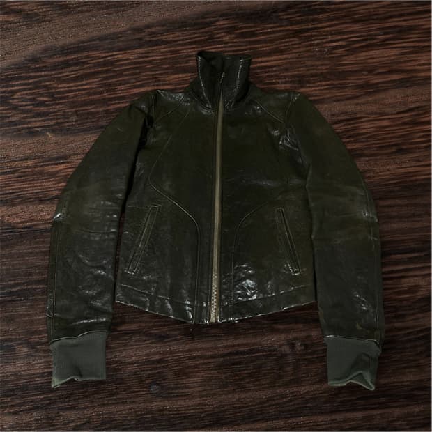 RICK OWENS FW2009 GEO LEATHER JACKET