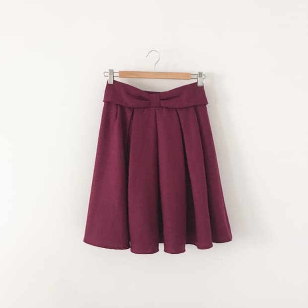 ribbon waist skirt