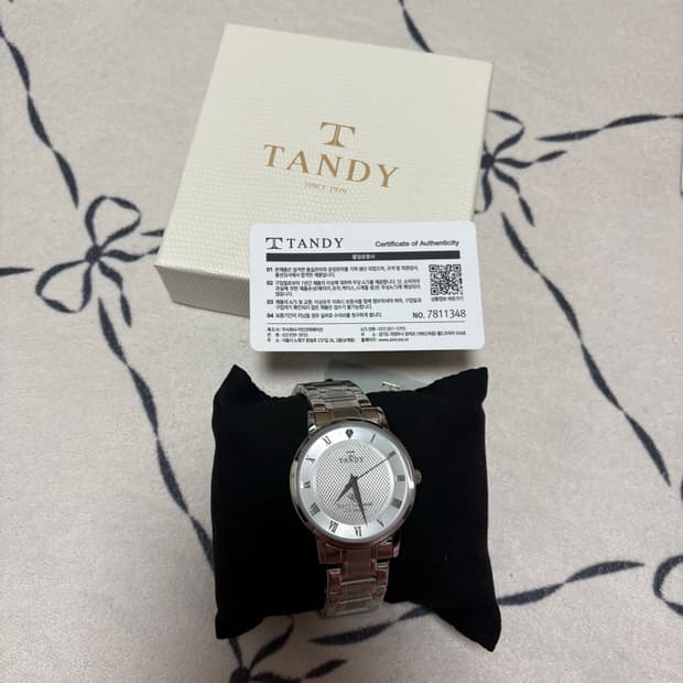 (새상품) 탠디 T-3603M 다이아몬드 메탈 시계 