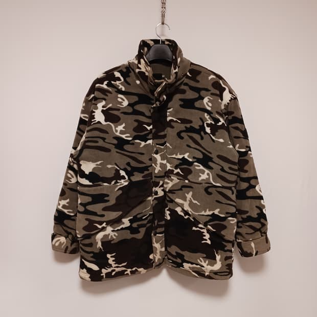 남성 카모 플리스