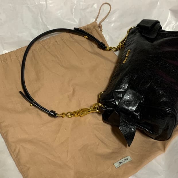 빈티지 ) miumiu 미우미우 리본숄더백