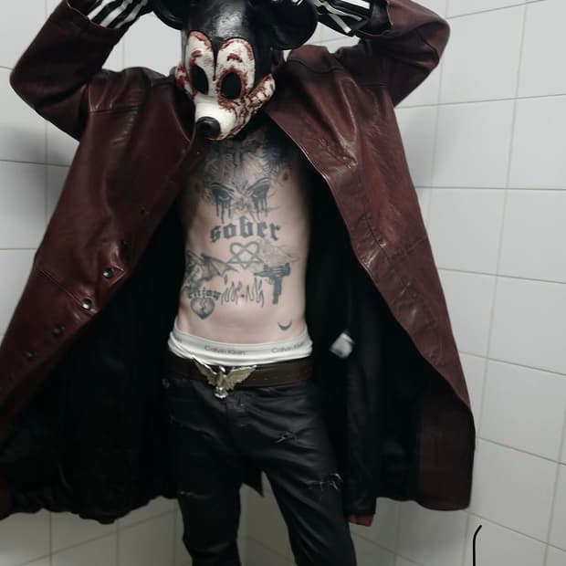 디올 옴므 05AW 이글 벨트 블랙 아웃 By. 에디슬리먼