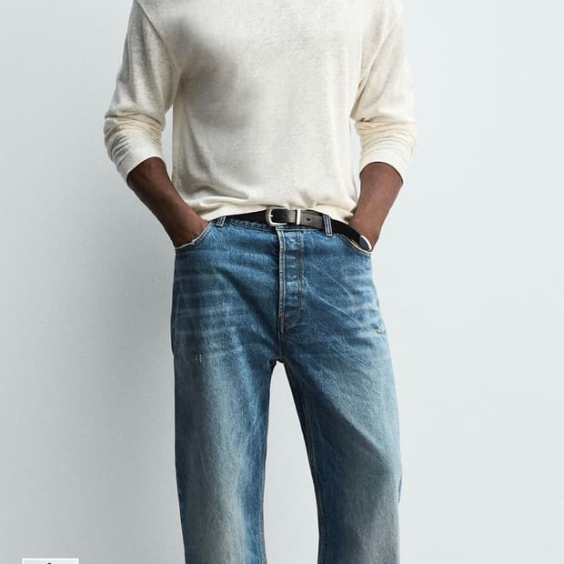 택채 새상품))자라 와이드 플레어핏 32