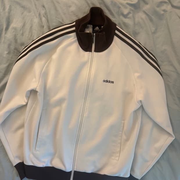 아디다스 화이트+브라운 베켄바우어