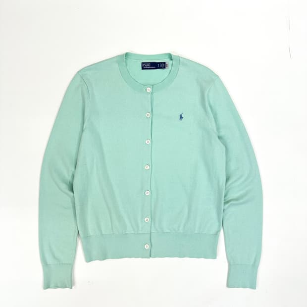신판)polo  폴로 파스텔민트 가디건
