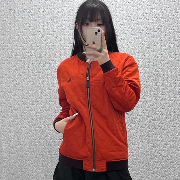 버버리 올드스쿨 레트로 리버시블 블루종 자켓 50 C10709