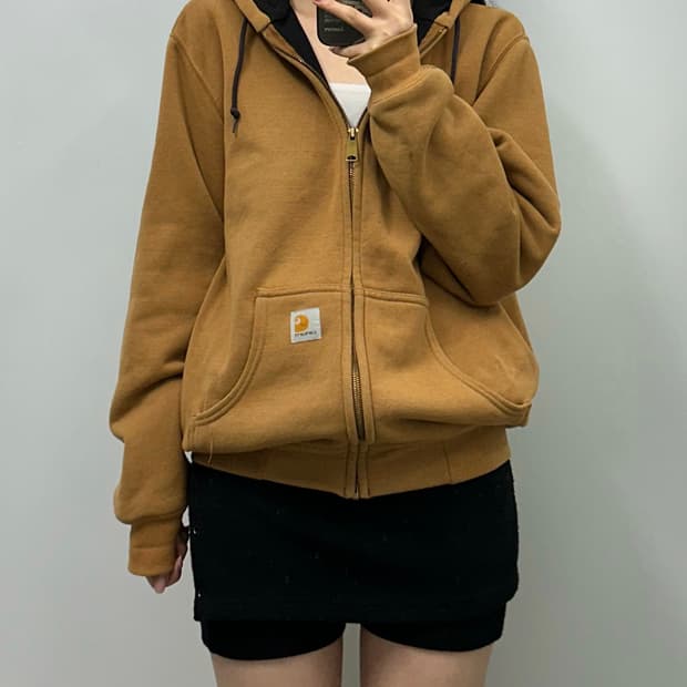 칼하트 된장 써멀 후드집업