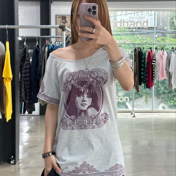 히스테릭글래머 히스걸 엔틱 H 반팔티