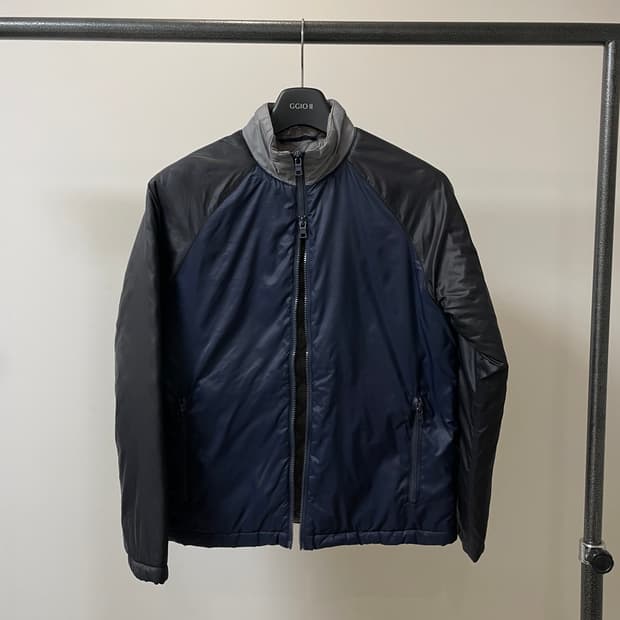 (S) ax 아르마니 익스체인지 배색 투웨이 경량 패딩