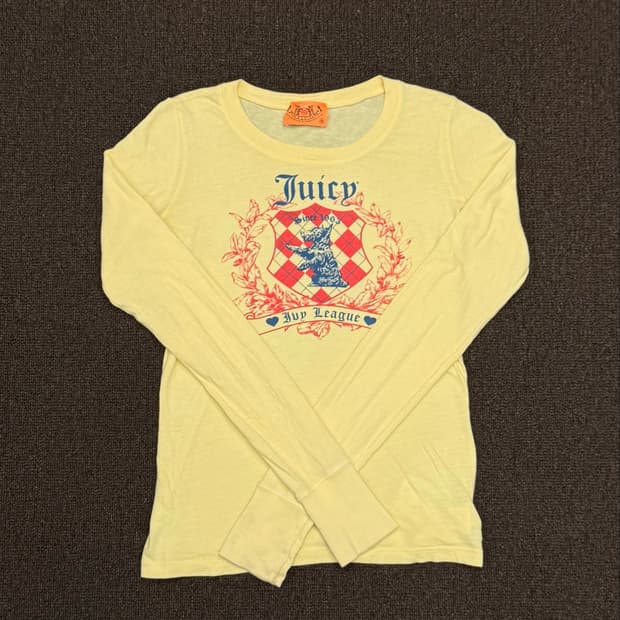 S)JUICY COUTURE 빈티지 프린팅 롱슬리브
