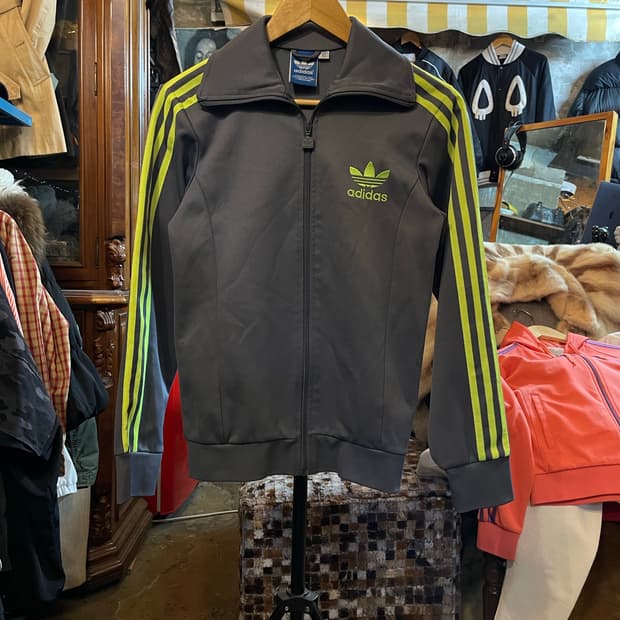 아디다스 클래식 파이어버드 트랙탑 저지 자켓 진회색/민트