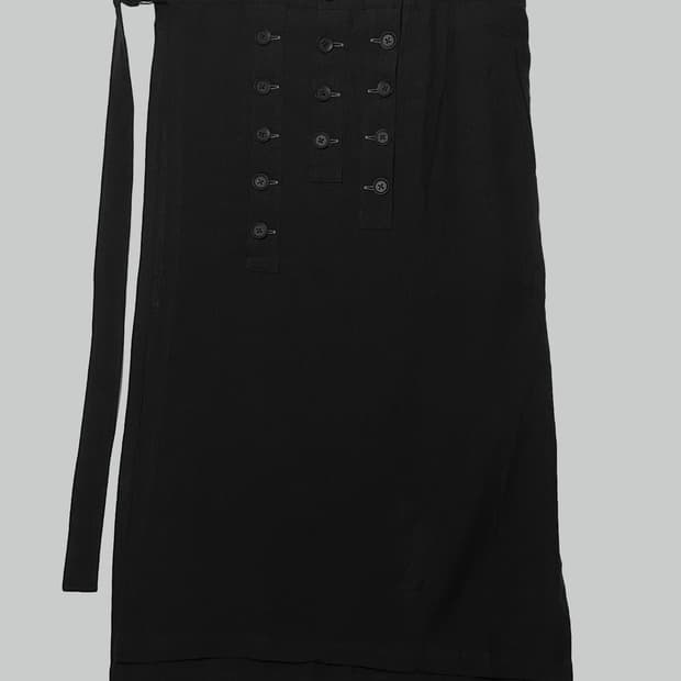 요지 야마모토 랩 스커트