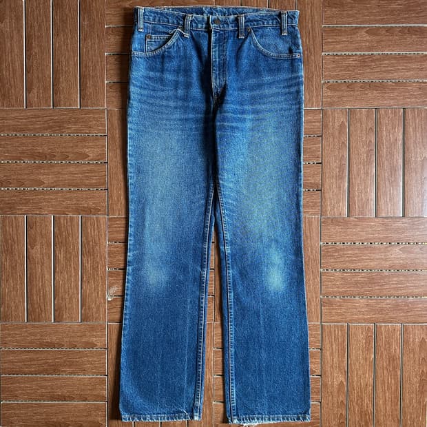 80-90’s Levi’s 517 orange tab denim