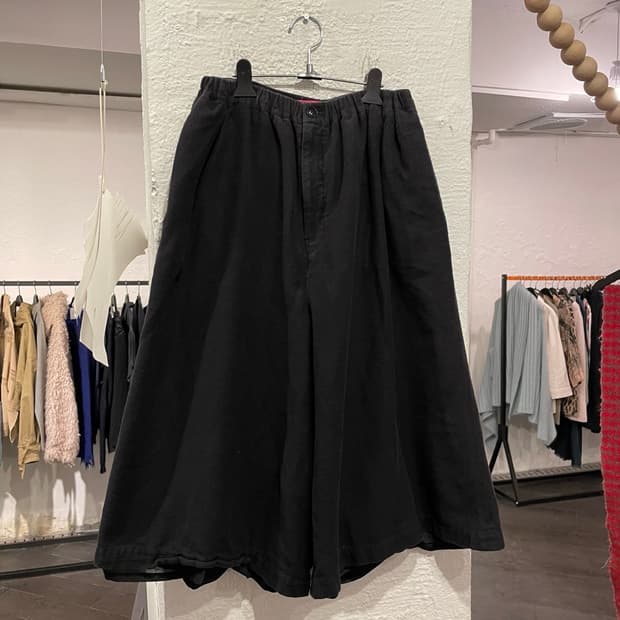 요지야마모토 와이드 하카마 팬츠