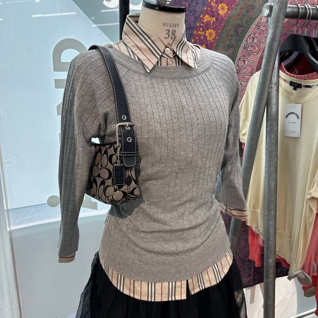 Burberry Baby Pink Knit Top