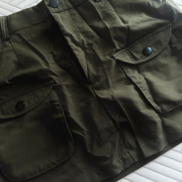 vintage khaki mini skirt 빈티지 카키 미니스커트