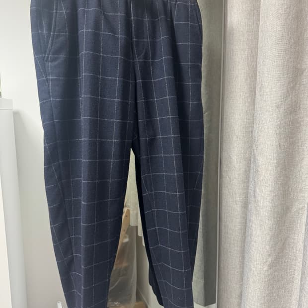 Kolor 컬러 윈도페인 네이비 3사이즈 꼼데가르송 요지야마모토