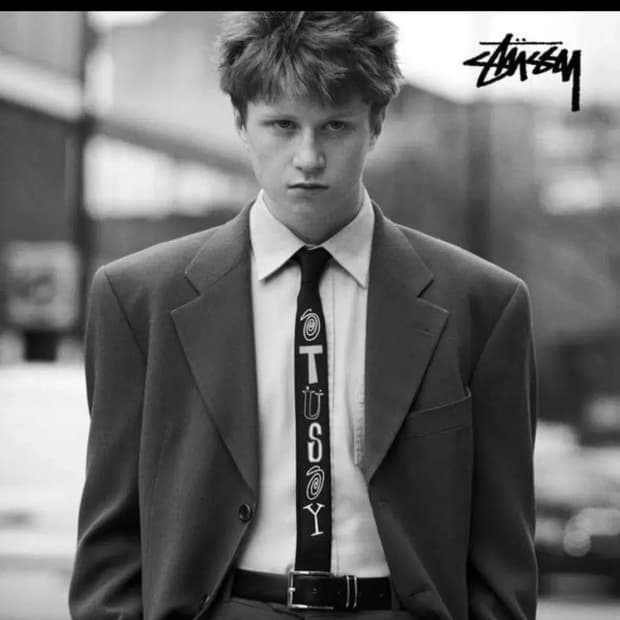 스투시 자카드 타이 넥타이