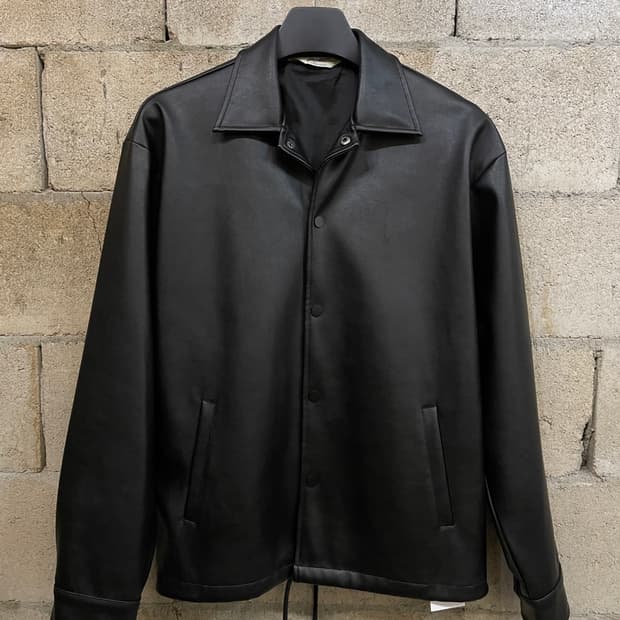 배커스 레더 코치 자켓 