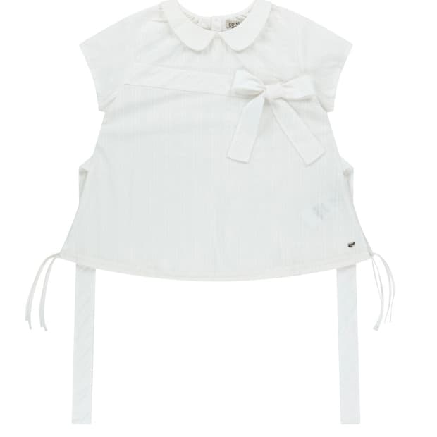코이세이오 보우 블라우스 화이트 