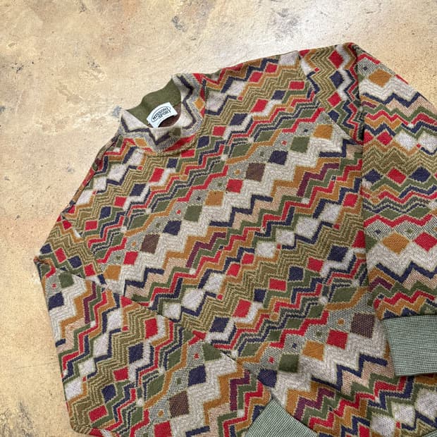 [정품/M] 미쏘니 스포츠 패턴 스웨터 b14